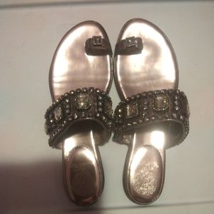 Vince Camuto Silver Rhinestone Sandles